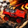 Red off-road toy car, a children's remote-controlled, climbing alloy electric off-road vehicle Specification image